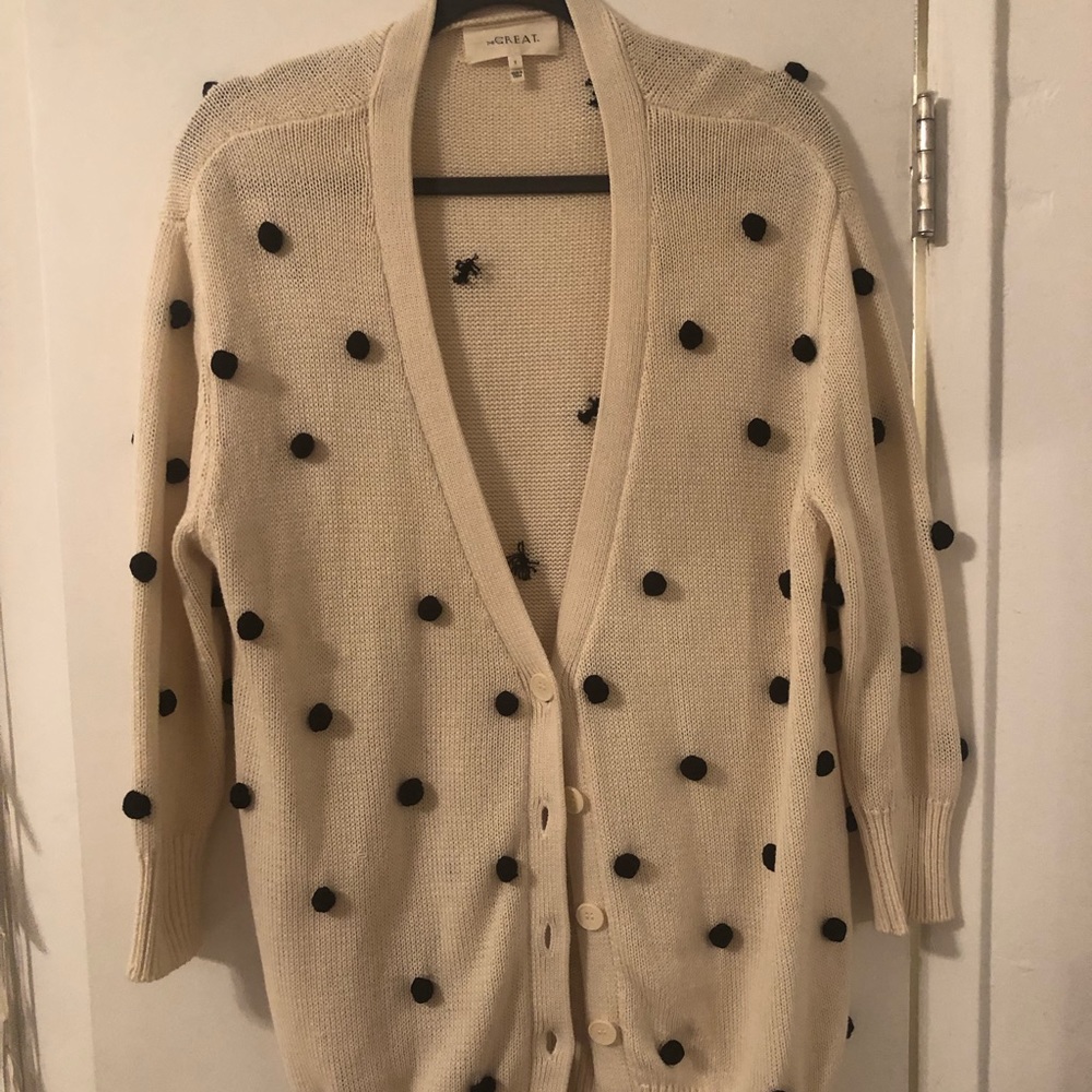 The Great polka dot cardigan